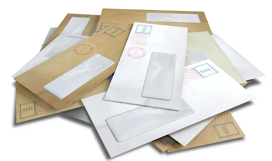 A pile of envelopes
