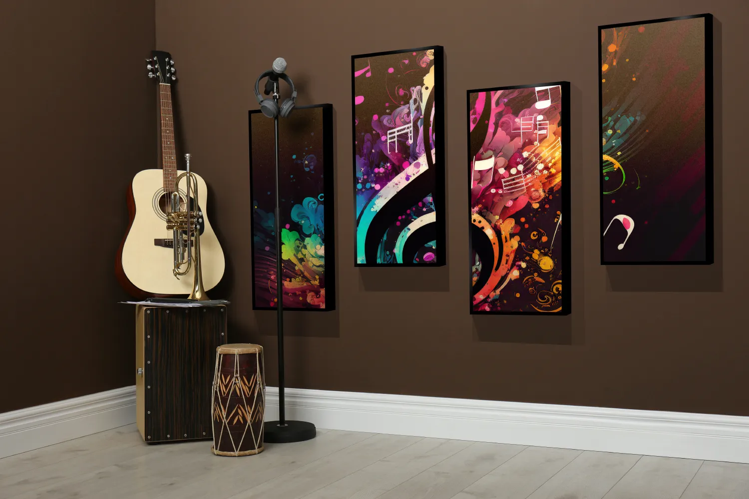 Printed acoustic panels