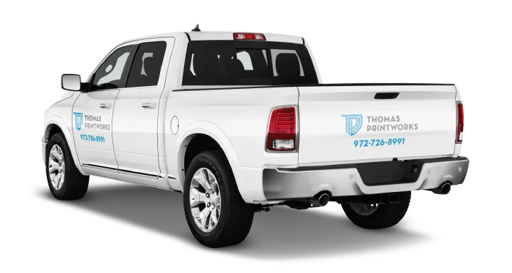 Spot graphics on a pickup