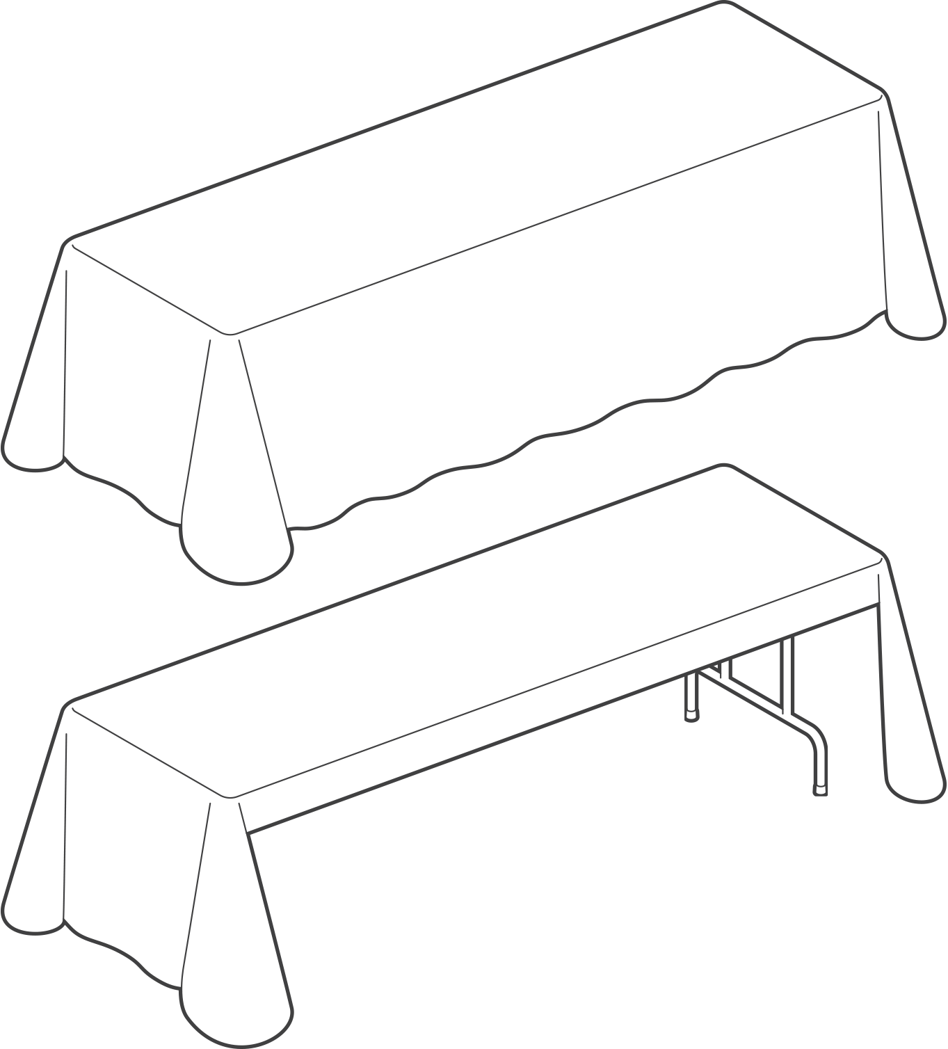 tablecloth drawing