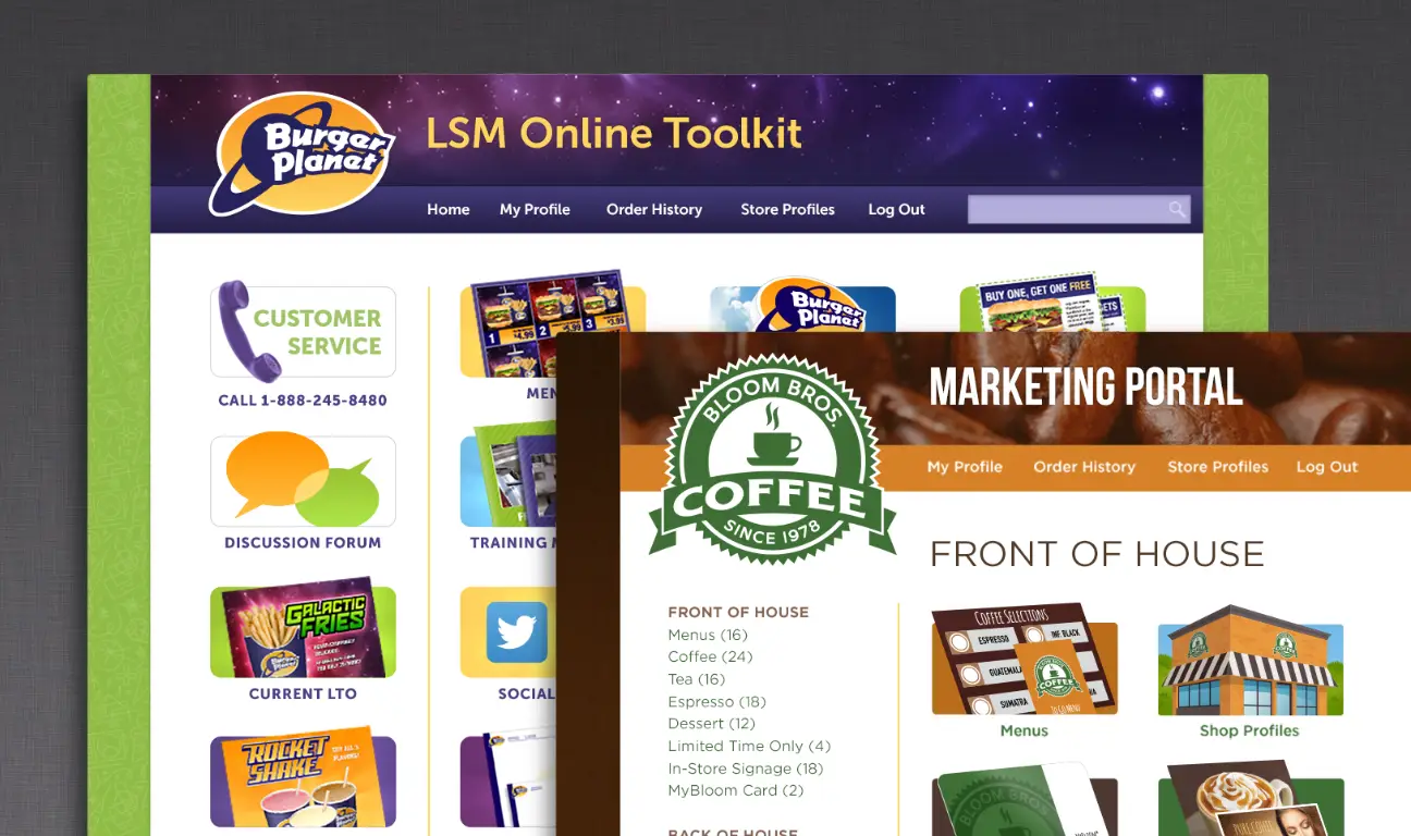 Branded marketing portals