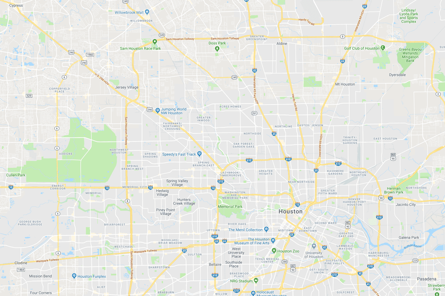Houston area TPW locations